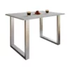 VCM. - My Home Premium Holz Esstisch Küchentisch Speisetisch Tisch Xona U Silber