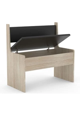 VCM. - My Home Holz Eckbank Sitzbank Bank Mit Truhe Esal Breite 80 Cm Sonoma-Eiche 4 VCM. - My Home Holz Eckbank Sitzbank Bank Mit Truhe Esal Breite 80 Cm Sonoma-Eiche – Bild 2