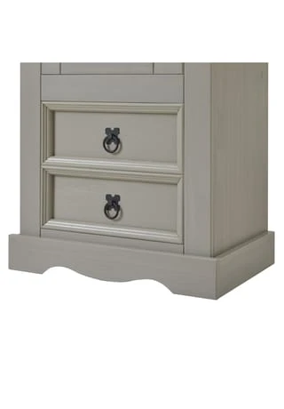 IDIMEX Schuhschrank TEQUILA, Kiefer Massiv, Mit 2 Schubladen Und 8 Fächer, Mexiko TEQUILA Grau/ Braun 7 IDIMEX Schuhschrank TEQUILA, Kiefer Massiv, Mit 2 Schubladen Und 8 Fächer, Mexiko TEQUILA Grau/ Braun – Bild 5