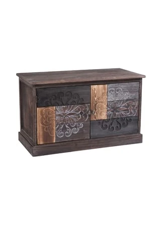 CARO-Möbel Schuhbank MARA Braun, Grau 3 CARO-Möbel Schuhbank MARA Braun, Grau