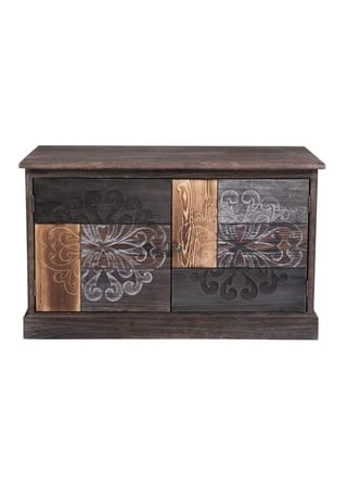 CARO-Möbel Schuhbank MARA Braun, Grau 4 CARO-Möbel Schuhbank MARA Braun, Grau – Bild 2