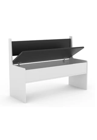 VCM. - My Home Holz Eckbank Sitzbank Bank Mit Truhe Esal Breite 110 Cm Weiß 4 VCM. - My Home Holz Eckbank Sitzbank Bank Mit Truhe Esal Breite 110 Cm Weiß – Bild 2