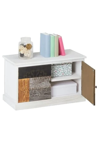 CARO-Möbel Schuhbank In Vintage Optik CARA Weiß 6 CARO-Möbel Schuhbank In Vintage Optik CARA Weiß – Bild 4