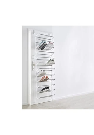 PURE DAY Schuhregal Für Die Tür Weiß 4 PURE DAY Schuhregal Für Die Tür Weiß – Bild 2