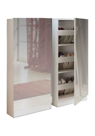 VCM. - My Home Holz Schuhschrank Schuhkommode Schuhregal Schuhständer Spiegel Fulas 4 VCM. - My Home Holz Schuhschrank Schuhkommode Schuhregal Schuhständer Spiegel Fulas – Bild 2