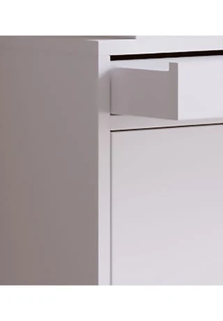 VCM. - My Home Holz Regal Kipper Schuhregal Schuhschrank Schuhkipper 2 Klappen Ablage Braso Weiß 4 VCM. - My Home Holz Regal Kipper Schuhregal Schuhschrank Schuhkipper 2 Klappen Ablage Braso Weiß – Bild 2