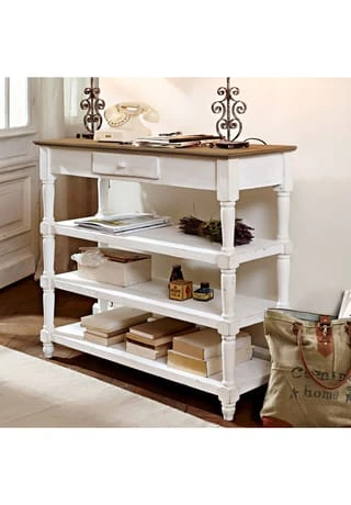 LOBERON Konsole Euville Braun/antikweiß Braun/ Antikweiß 4 LOBERON Konsole Euville Braun/antikweiß Braun/ Antikweiß – Bild 2