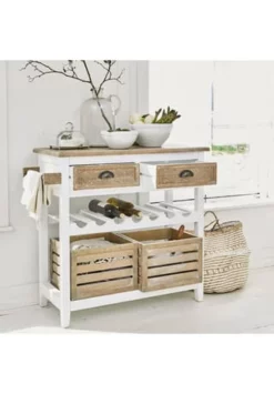 LOBERON Konsole Longbridge Antikweiß/braun Antikweiß/ Braun -WOHN-ESSZIMMER Verkäufe unnamed file 1129