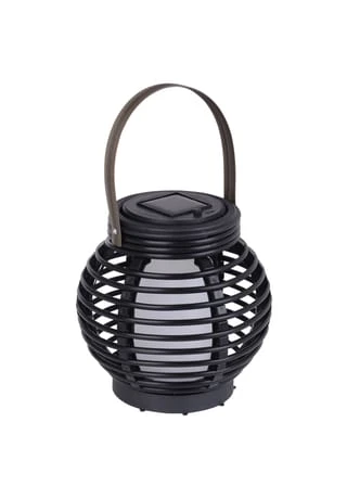 Näve Leuchten LED Solar-Tischdeko "Rattan-Flamme" H:15cm 2 Näve Leuchten LED Solar-Tischdeko "Rattan-Flamme" H:15cm