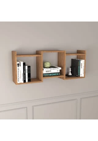 VCM. - My Home Holz Wandregal Hängeregal Regal Bücherregal Wandboard Deko Board Trilas Gesamt: Breite 102cm, Höhe 43cm, Tiefe 22cm 5 VCM. - My Home Holz Wandregal Hängeregal Regal Bücherregal Wandboard Deko Board Trilas Gesamt: Breite 102cm, Höhe 43cm, Tiefe 22cm – Bild 3