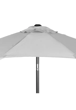 BUTLERS® SIESTA Sonnenschirm Mit Kurbel Ø180cm Hellgrau 7 BUTLERS® SIESTA Sonnenschirm Mit Kurbel Ø180cm Hellgrau – Bild 5