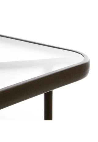 VCM. Bistrotisch Gartentisch Balkontisch - Rahmen Braun - 110 Cm Eckig Mit Glasplatte Braun 5 VCM. Bistrotisch Gartentisch Balkontisch - Rahmen Braun - 110 Cm Eckig Mit Glasplatte Braun – Bild 3