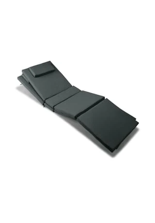 VCM. 2x Liegenauflage Polster Für Gartenliege Kopfkissen Anthrazit Anthrazit 3 VCM. 2x Liegenauflage Polster Für Gartenliege Kopfkissen Anthrazit Anthrazit