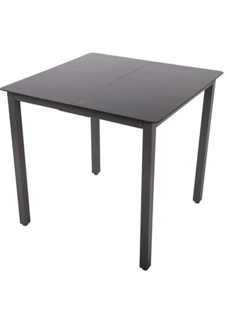 VCM. Set Gartenmöbel Alu Glas Gartenset Sitzgruppe Essgruppe Tisch Stühle 80 SW Tisch + 4 Stühle: Schwarz 5 VCM. Set Gartenmöbel Alu Glas Gartenset Sitzgruppe Essgruppe Tisch Stühle 80 SW Tisch + 4 Stühle: Schwarz – Bild 3