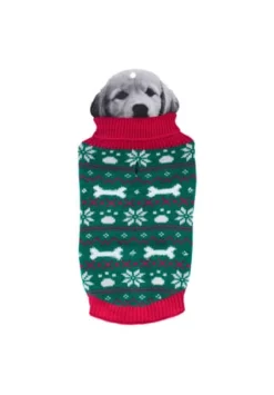 SIX Hunde Accessoire Winterliches Muster