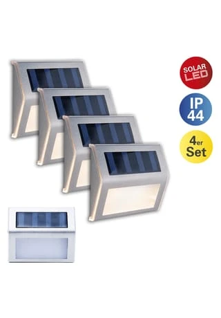 Näve Leuchten 4er-Set LED Solar-Außenleuchte 4 Näve Leuchten 4er-Set LED Solar-Außenleuchte – Bild 2