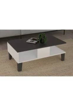 VCM. - My Home Holz Sofatisch Hoch Couchtisch Wohnzimmertisch Beistelltisch Ablage Dolda Weiß / Anthrazit -WOHN-ESSZIMMER Verkäufe unnamed file 128