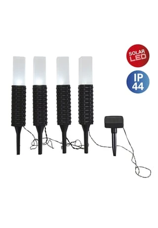 Näve Leuchten 4er-Set LED-Outdoor-Erdspieß 4 Näve Leuchten 4er-Set LED-Outdoor-Erdspieß – Bild 2