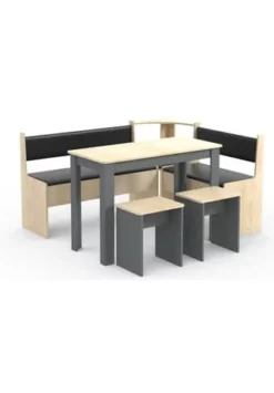 VCM. - My Home Eckbankgruppe Sitzgruppe Küchensitzgruppe Bank Tisch Hocker Esal Maxi Anthrazit / Honig-Eiche 12 VCM. - My Home Eckbankgruppe Sitzgruppe Küchensitzgruppe Bank Tisch Hocker Esal Maxi Anthrazit / Honig-Eiche -WOHN-ESSZIMMER Verkäufe unnamed file 159