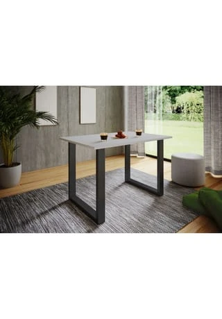 VCM. - My Home Premium Holz Esstisch Küchentisch Speisetisch Tisch Xona U Schwarz 4 VCM. - My Home Premium Holz Esstisch Küchentisch Speisetisch Tisch Xona U Schwarz – Bild 2