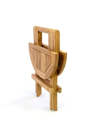 VCM. Beistelltisch Blumen Hocker Tisch Klappbar Teak Holz H 46cm Ø 40cm Braun 6 VCM. Beistelltisch Blumen Hocker Tisch Klappbar Teak Holz H 46cm Ø 40cm Braun – Bild 4