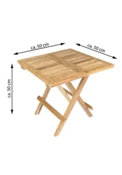 VCM. Balkontisch Gartentisch Teakholz Beistelltisch Klappbar Natur 50 X 50 Cm Braun 12 VCM. Balkontisch Gartentisch Teakholz Beistelltisch Klappbar Natur 50 X 50 Cm Braun -WOHN-ESSZIMMER Verkäufe unnamed file 1670