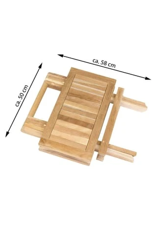 VCM. Balkontisch Gartentisch Teakholz Beistelltisch Klappbar Natur 50 X 50 Cm Braun 8 VCM. Balkontisch Gartentisch Teakholz Beistelltisch Klappbar Natur 50 X 50 Cm Braun – Bild 6