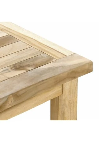 VCM. Beistelltisch Blumenhocker Balkon Terrasse Teak-Holz Natur 50x50cm Braun 4 VCM. Beistelltisch Blumenhocker Balkon Terrasse Teak-Holz Natur 50x50cm Braun – Bild 2