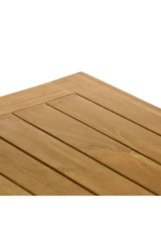 VCM. Beistelltisch Blumenhocker Teakholz Behandelt Balkon Terrasse 50x50cm Braun 4 VCM. Beistelltisch Blumenhocker Teakholz Behandelt Balkon Terrasse 50x50cm Braun – Bild 2