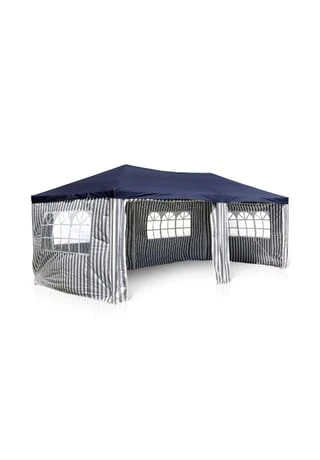 VCM. Pavillon Partyzelt Blau 3x6m PE 110g/m² Gartenzelt Festzelt Eventzelt Marktzelt 3 VCM. Pavillon Partyzelt Blau 3x6m PE 110g/m² Gartenzelt Festzelt Eventzelt Marktzelt