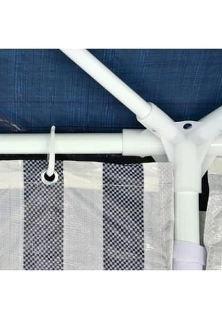 VCM. Pavillon Partyzelt Blau 3x6m PE 110g/m² Gartenzelt Festzelt Eventzelt Marktzelt 5 VCM. Pavillon Partyzelt Blau 3x6m PE 110g/m² Gartenzelt Festzelt Eventzelt Marktzelt – Bild 3