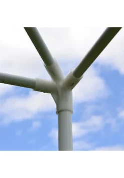 VCM. Pavillon 3x3 M In Weiß PE Plane 2 Seitenteile Partyzelt Gartenzelt Sonnenschutz -WOHN-ESSZIMMER Verkäufe unnamed file 1746