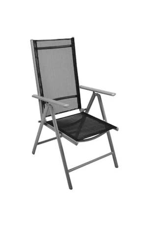 VCM. 4er Set Klappstuhl Schwarz Klappsessel Gartenstuhl Campingstuhl Liegestuhl Schwarz 4 VCM. 4er Set Klappstuhl Schwarz Klappsessel Gartenstuhl Campingstuhl Liegestuhl Schwarz – Bild 2