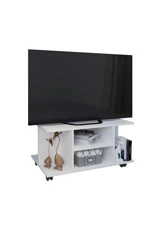 VCM. - My Media Holz TV Lowboard Rollen Fernsehschrank Tisch Konsole Rollbar Möbel Fernsehtisch Findalo Weiß 3 VCM. - My Media Holz TV Lowboard Rollen Fernsehschrank Tisch Konsole Rollbar Möbel Fernsehtisch Findalo Weiß