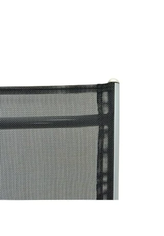 VCM. 2er Set Klappstuhl Aluminium Komfortbreite Textilene Schwarz Rahmen Grau Garten Grau 4 VCM. 2er Set Klappstuhl Aluminium Komfortbreite Textilene Schwarz Rahmen Grau Garten Grau – Bild 2