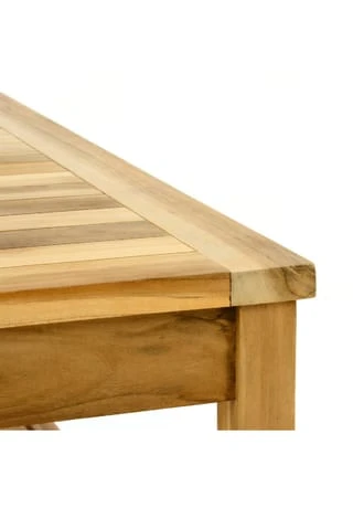 VCM. Gartenmöbelset Picknickset Sitzgruppe Natur Teakholz Bank Tisch 135cm Braun 5 VCM. Gartenmöbelset Picknickset Sitzgruppe Natur Teakholz Bank Tisch 135cm Braun – Bild 3