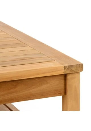 VCM. Gartenmöbelset Picknickset Sitzgruppe Teakholz Behandelt Bank Tisch 135cm Braun 5 VCM. Gartenmöbelset Picknickset Sitzgruppe Teakholz Behandelt Bank Tisch 135cm Braun – Bild 3