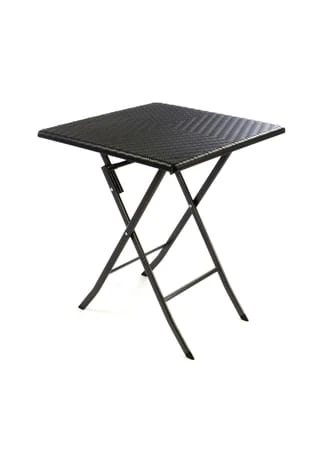 VCM. 3er Set Garnitur Tischset Mit 2 Stühlen Balkonset Rattan-Optik Schwarz Bistroset Schwarz 4 VCM. 3er Set Garnitur Tischset Mit 2 Stühlen Balkonset Rattan-Optik Schwarz Bistroset Schwarz – Bild 2