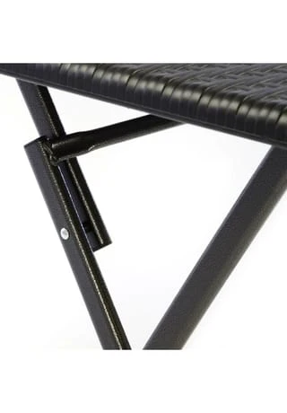 VCM. 3er Set Garnitur Tischset Mit 2 Stühlen Balkonset Rattan-Optik Schwarz Bistroset Schwarz 5 VCM. 3er Set Garnitur Tischset Mit 2 Stühlen Balkonset Rattan-Optik Schwarz Bistroset Schwarz – Bild 3