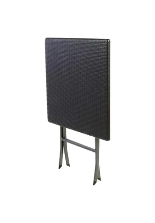 VCM. 3er Set Garnitur Tischset Mit 2 Stühlen Balkonset Rattan-Optik Schwarz Bistroset Schwarz 8 VCM. 3er Set Garnitur Tischset Mit 2 Stühlen Balkonset Rattan-Optik Schwarz Bistroset Schwarz – Bild 6