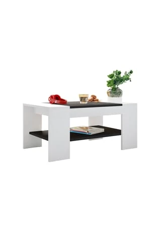 VCM. - My Home Holz Beistelltisch Couchtisch Sofatisch Wohnzimmertisch Bonza Weiß / Schwarz 3 VCM. - My Home Holz Beistelltisch Couchtisch Sofatisch Wohnzimmertisch Bonza Weiß / Schwarz