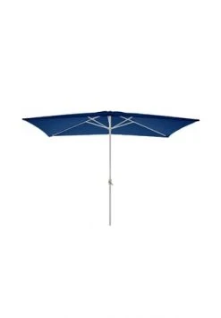 VCM. Sonnenschirm Eckig 2x3m Blau Mit Kurbel Marktschirm Rechteckschirm Sonnenschutz Blau