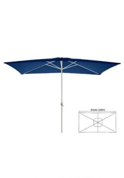 VCM. Sonnenschirm Eckig 2x3m Blau Mit Kurbel Marktschirm Rechteckschirm Sonnenschutz Blau -WOHN-ESSZIMMER Verkäufe unnamed file 1905