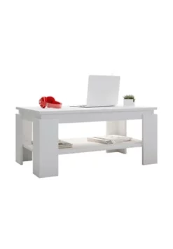 VCM. - My Home Holz Beistelltisch Couchtisch Sofatisch Wohnzimmertisch Rolas Weiß