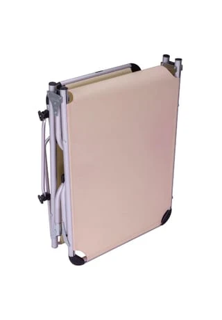 VCM. Sonnenliege Sonnendach Beige 187x57x30 Cm Alu Campingliege Klappbar Beige 8 VCM. Sonnenliege Sonnendach Beige 187x57x30 Cm Alu Campingliege Klappbar Beige – Bild 6