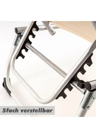 VCM. Gartenliege Sonnenliege Beige Kissen 187x57x30cm Liege Alu Klappbar Beige 6 VCM. Gartenliege Sonnenliege Beige Kissen 187x57x30cm Liege Alu Klappbar Beige – Bild 4