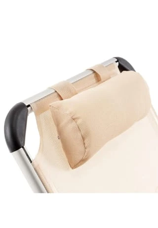 VCM. Gartenliege Sonnenliege Beige Kissen 187x57x30cm Liege Alu Klappbar Beige 7 VCM. Gartenliege Sonnenliege Beige Kissen 187x57x30cm Liege Alu Klappbar Beige – Bild 5