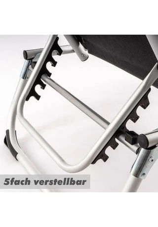 VCM. Gartenliege Sonnenliege Schwarz Kissen 187x57x30cm Liege Klappbar Schwarz 6 VCM. Gartenliege Sonnenliege Schwarz Kissen 187x57x30cm Liege Klappbar Schwarz – Bild 4