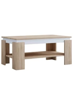 VCM. - My Home Holz Beistelltisch Couchtisch Sofatisch Wohnzimmertisch Rolas Sonoma-Eiche / Weiß -WOHN-ESSZIMMER Verkäufe unnamed file 196