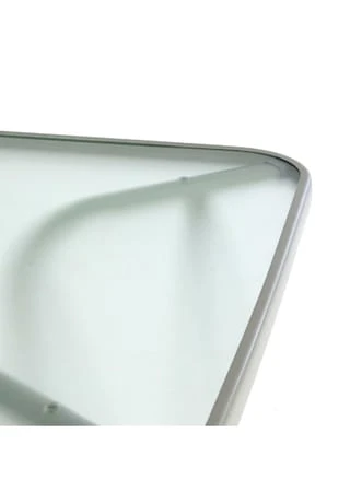 VCM. Bistrotisch Gartentisch Balkontisch Rahmen Grau 110 Cm Eckig Mit Glasplatte Silber 4 VCM. Bistrotisch Gartentisch Balkontisch Rahmen Grau 110 Cm Eckig Mit Glasplatte Silber – Bild 2